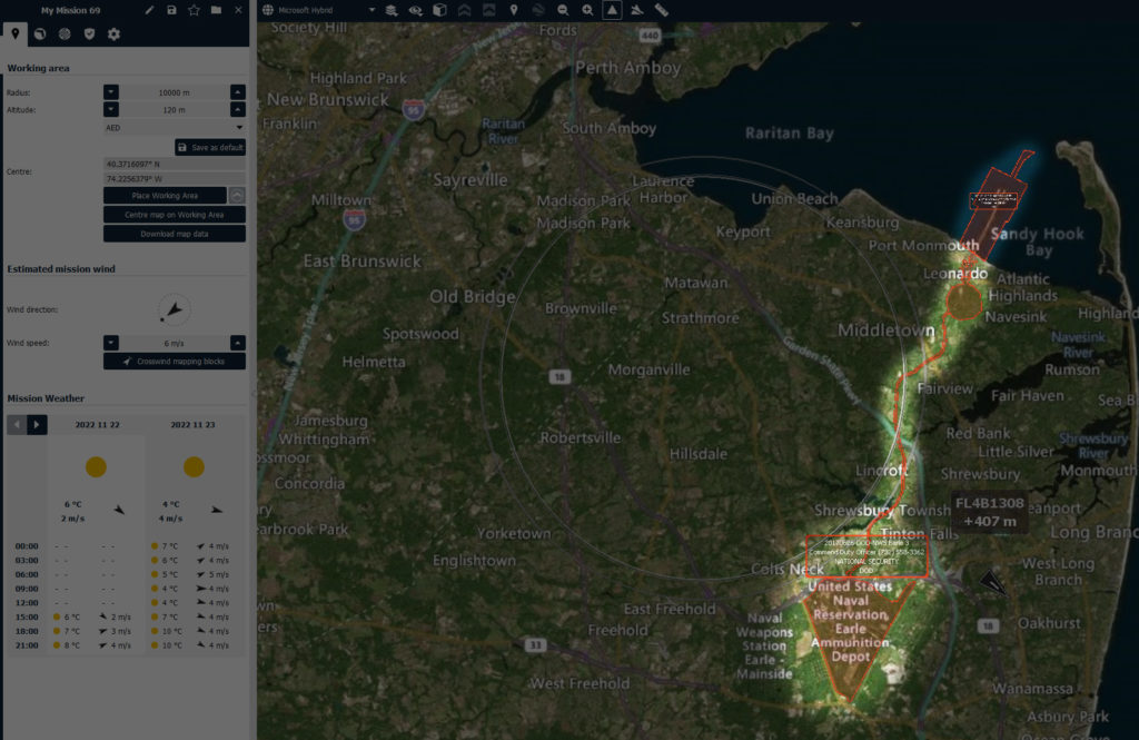 Drone geozones in the United States